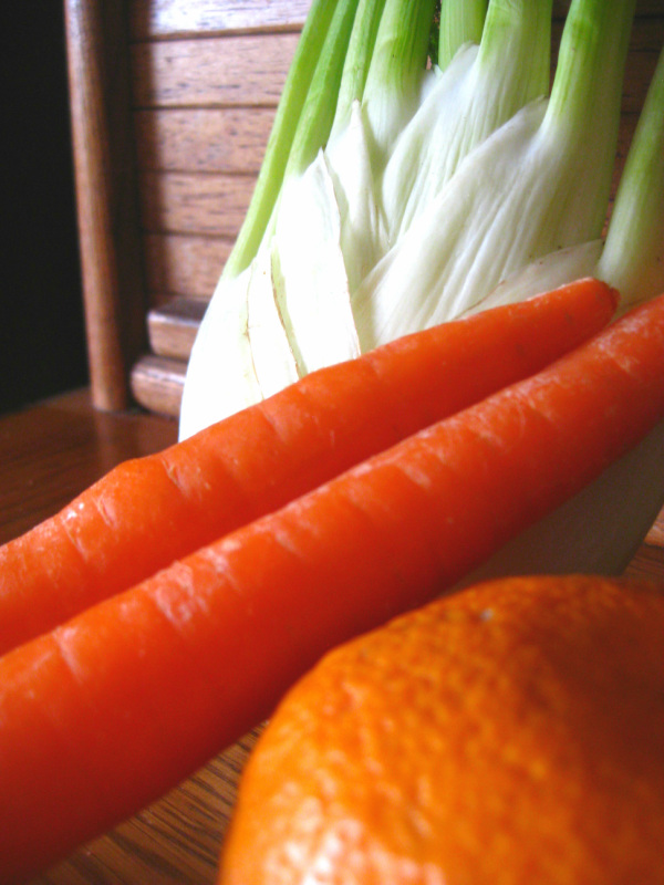 Carrot Fennel and Mandarin Salad